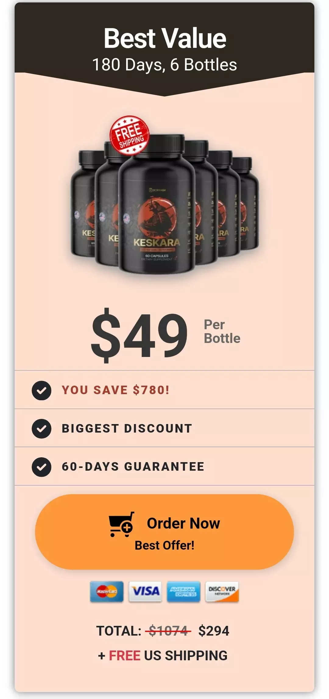 Keskara™ 6 bottles pricing